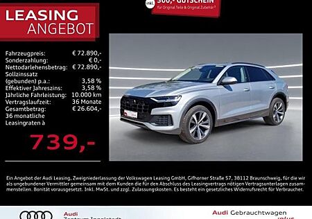 Audi Q8 50 TDI qu Pano Luft 21 ACC AHK HuD Leder Kam