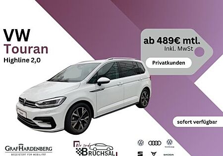 VW Touran Volkswagen Highline 2,0 l TDI 150 PS 7-Gang-DSG *sofort verfügbar*