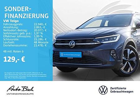 VW Taigo Volkswagen 1.0 TSI DSG Style, Navi, LED-Matrix, App-Connect, ACC, Digital Cockpit Pro