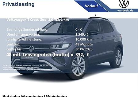 VW T-Cross Volkswagen GOAL 1.0 TSI OPF DSG