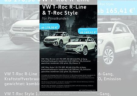 VW T-Roc Volkswagen R-Line und Style ( GÜLTIG bis 30.06.2025 ) nur für LAGERWAGEN