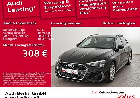 Audi A3 Sportback S line 30 TDI S tr. AHK LED PDC