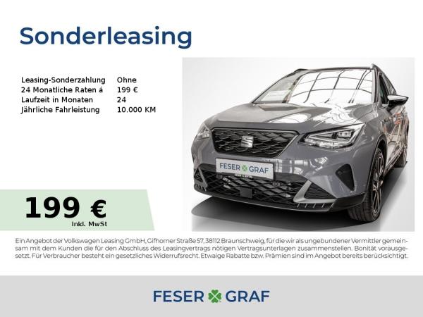 Seat Arona 1.0 TSI DSG FR Black Edition LED/Navi/ACC bild