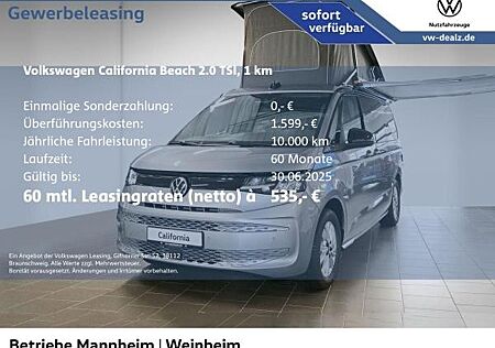 VW T6 California Volkswagen California Beach Camper 2.0 TSI OPF DSG