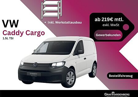 VW Caddy Volkswagen Cargo 1,5 l TSI 7-Gang-Doppelkupplungsgetriebe Radstand: 2755 mm *inkl. Werkstattausbau*