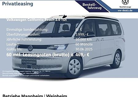 VW T6 California Volkswagen California Beach LANG 2.0 TDI SCR DSG
