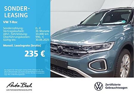 VW T-Roc Volkswagen 1.5 TSI DSG Style, Navi, LED, AHK, App-Connect, ACC, Park Assist, Klima