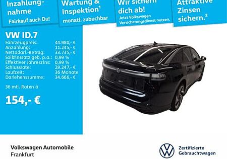 VW ID.7 Volkswagen Pro IQ.Light Navi ACC Rückfahrkamera LaneAssist