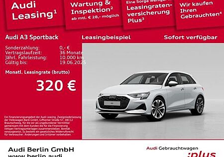 Audi A3 Sportback Advanced 35 TDI S tr. RFK PDC NAVI