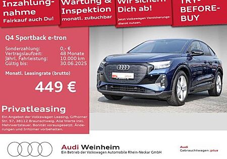 Audi Q4 e-tron Q4 Sportback 45 e-tron quattro Black-Paket S-Line uvm UPE 75.410 EUR