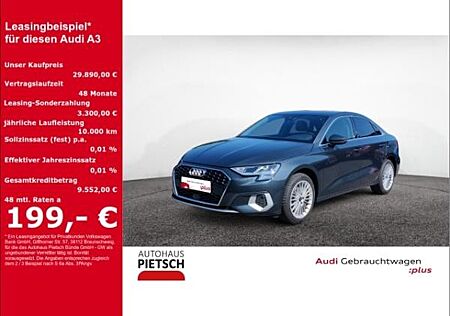 Audi A3 Limo 35 TFSI advanced SmartInter Sitzhzg