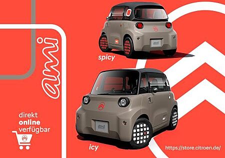 Citroën Ami inkl. Farbpaket in icy grau oder spicy rot