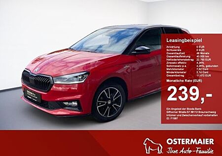 Skoda Fabia Monte Carlo 1.0TSI DSG.NAVI.FernA.ViCo.ACC.LED.SHZ.WSS/LKR-HEIZ.KESSY.SMARTLINK.
