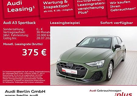 Audi A3 Sportback S line 35 TFSI S tr. AHK RFK LED