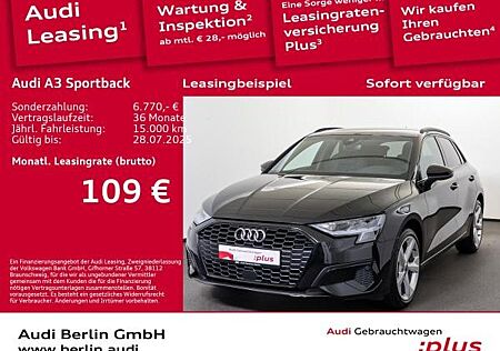 Audi A3 Sportback Advanced 30 TDI S tr. LED NAVI PDC