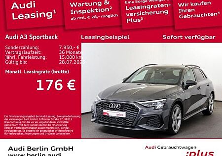 Audi A3 Sportback TFSI e S line 40 S tr. NAVI AHK LED