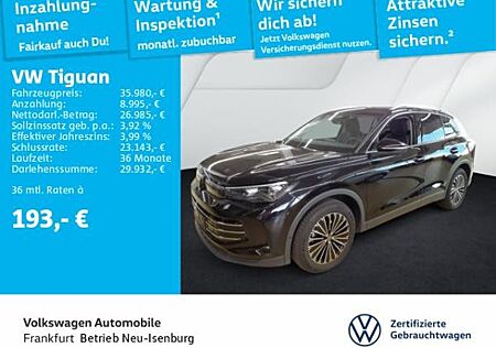 VW Tiguan Volkswagen 1.5 eTSI DSG Elegance Navi AHK IQ.LIGHT - HD-Matrix-Scheinwerfer Sprachassistent