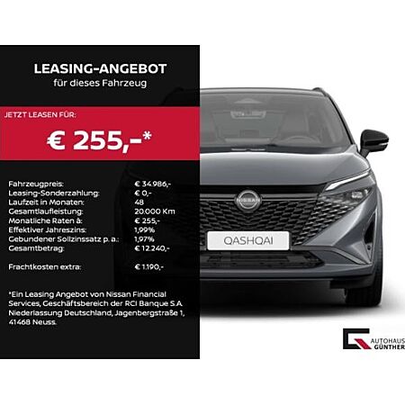 Nissan Qashqai leasen