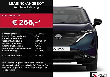 Nissan Ariya 63 kWh Advance Pack 22kW OBC