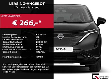 Nissan Ariya 63 kWh Advance Pack 22kW OBC