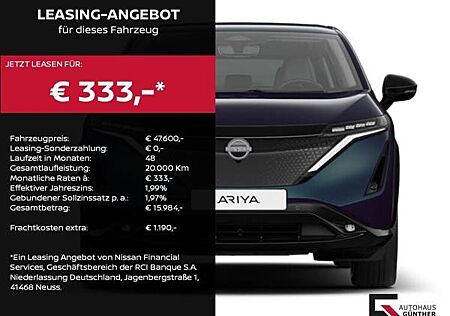 Nissan Ariya 87 kWh Advance Pack 20"