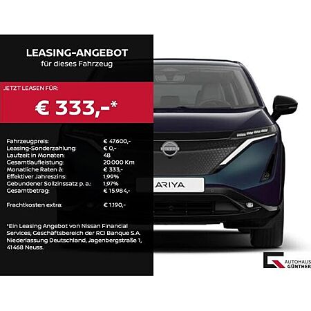 Nissan Ariya leasen
