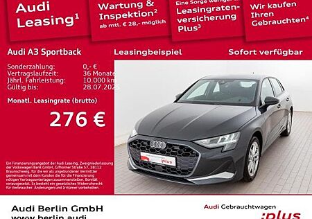Audi A3 Sportback Advanced 35 TFSI S tr. RFK NAVI LED