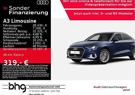 Audi A3 Limousine 35 TFSI S-tronic advanced GRA Sitzhzg