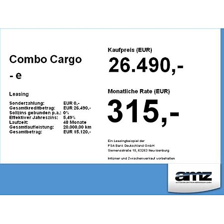 Opel Combo leasen