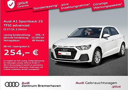 Audi A1 SPORTBACK 25 TFSI ADVANCED TEMPO SITZH. PDC