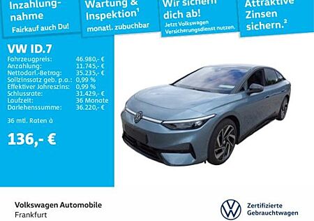 VW ID.7 Volkswagen Pro Navi AHK IQ.Light FrontAssist