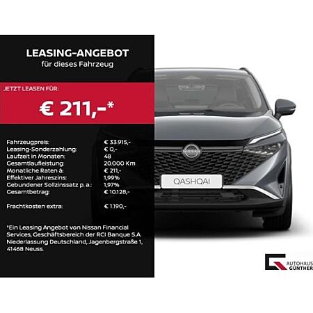 Nissan Qashqai leasen