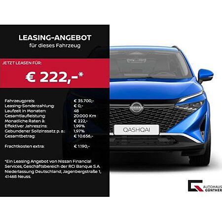 Nissan Qashqai leasen