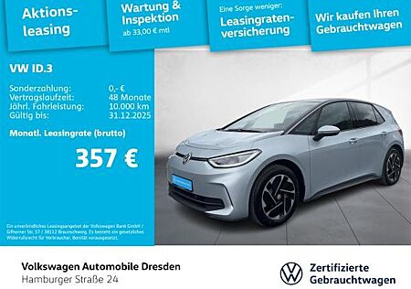 VW ID.3 Volkswagen Pro IQ.LIGHT ACC PDC APP Fahrradträgervorb.