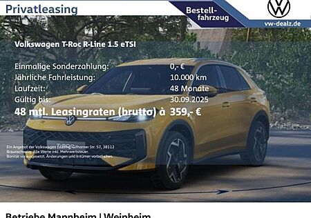 VW T-Roc Volkswagen R-Line 1.5 eTSI DSG jetzt Vorbestellen!