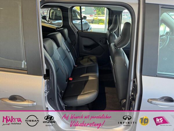 Nissan Townstar Kombi Tekna L1 DIG-T 6MT FA 16Ž Alu Dunkel get. Scheiben ab B-Säule FA bild 4
