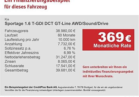 Kia Sportage 1.6 T-GDI DCT GT-Line AWD/Sound/Drive LED