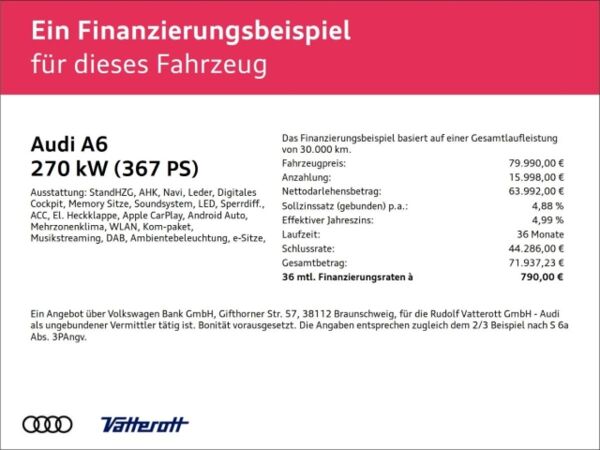 Audi A6 Avant e-hybrid quattro AHK Matrix Memory bild 2