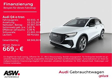Audi Q4 e-tron gebraucht kaufen Audi Q4 e-tron 55 S line quattro NAVI MATRIX AHK PANO // SOFORT VERFÜGBAR!!!