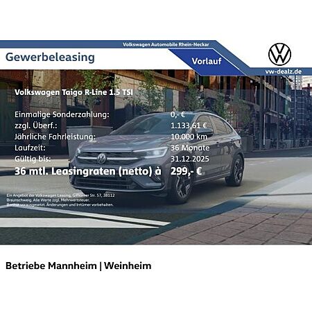 VW Taigo leasen VW Taigo leasen