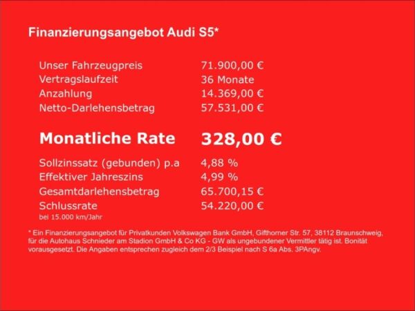 Audi S5 AVANT TFSI HUD+LED+MEMORY+CARPLAY+NAVI+LEDER bild 4