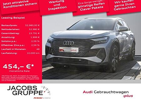 Audi Q4 e-tron 45 2xS line/Wärmepumpe/HuD/Pano/AHK/360°/ACC