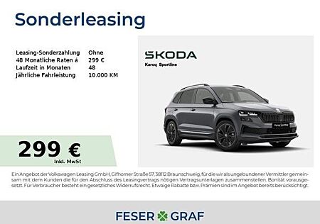 Skoda Karoq Sportline 1,5 TSI *KAM*SZH*AHK*LED*