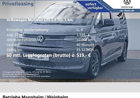 VW T7 Multivan Volkswagen Multivan Life 2.0 TDI SCR DSG AHK ACC App-Connect