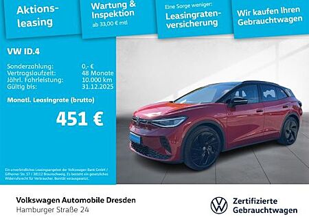 VW ID.4 gebraucht kaufen VW ID.4 Volkswagen GTX IQ DCC AHZV PANO AREA HARMAN WÄRMEPUMPE