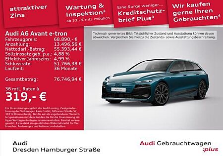 Audi A6 e-tron gebraucht kaufen Audi A6 e-tron A6 Avant e-tron edition one blue S line Wärmepumpe