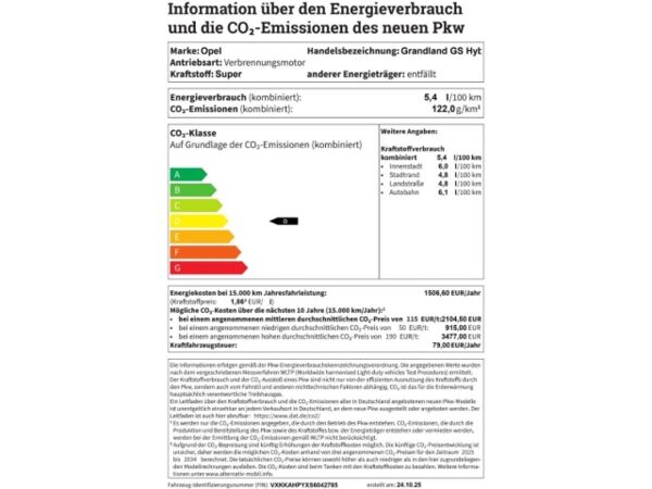 Opel Grandland 1.2 48V Mild-Hybrid 100kW GS Hybrid 1.2l +NAVI+KAMERA+SITZ-HZG bild 2
