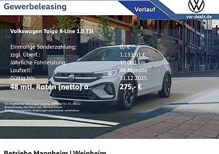 VW Taigo gebraucht kaufen VW Taigo Volkswagen R-Line 1.0 TSI DSG NAVI AHK LED Allwetter