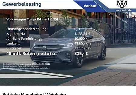 VW Taigo gebraucht kaufen VW Taigo Volkswagen R-Line 1.0 TSI DSG NAVI AHK LED APP