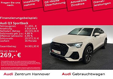 Audi Q3 Sportback S line 45 TFSIe Kamera SONOS LED virtual Navi